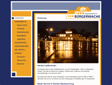 Tablet Screenshot of bi-buergerwache.de